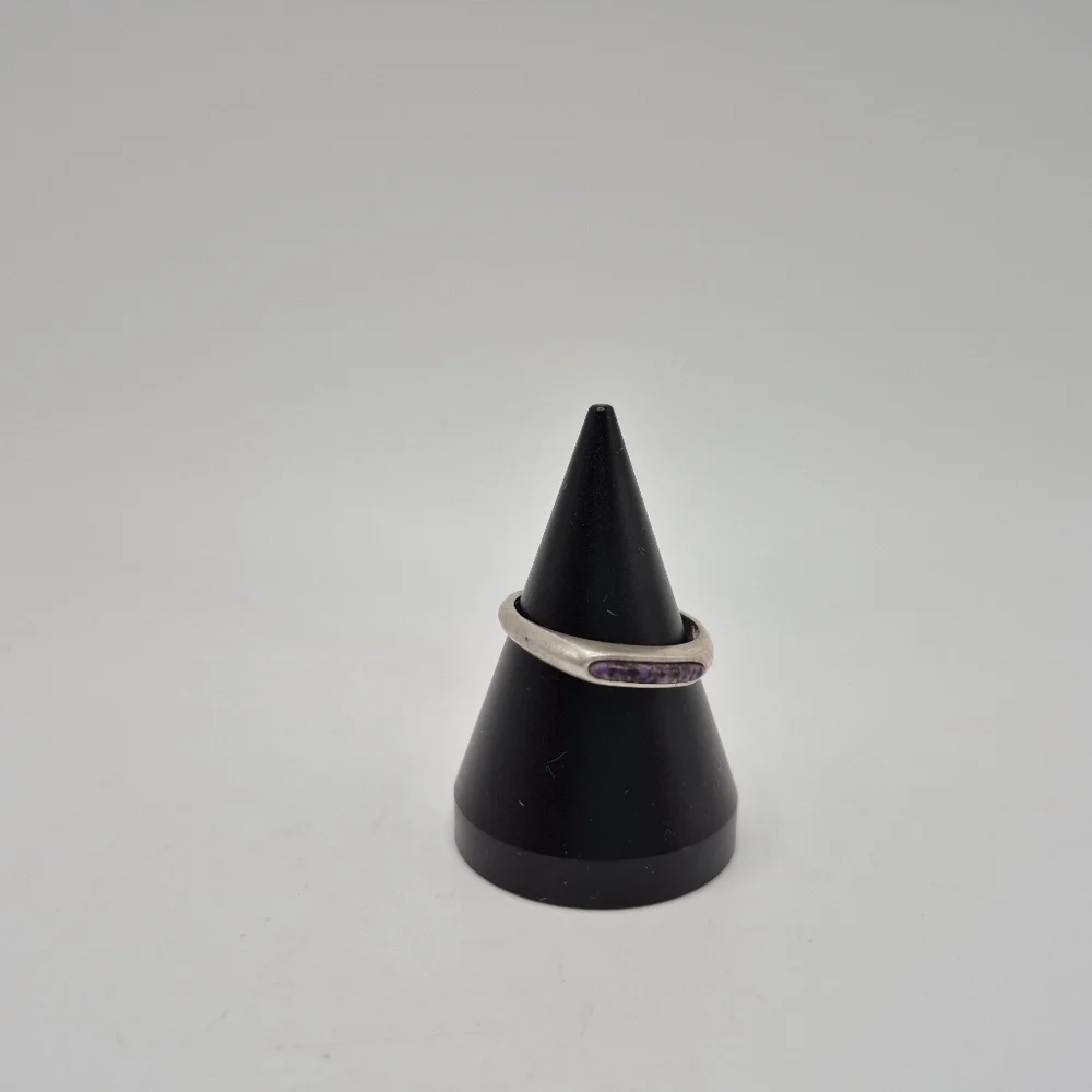 Carolyn POLLACK FANTASTIC PRICE 2 Rings Peridot Sterling & Sterling Stackable. - Picture 3 of 11